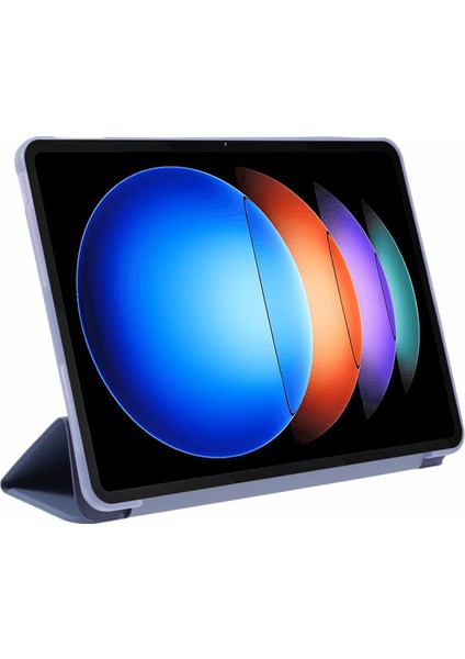 Xiaomi Pad 6 S Pro 12.4 Üç Katlı Stand Pu Deri Silikon Tablet Kılıfı (Yurt Dışından) fırsatları