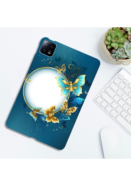 Xiaomi Pad 6 Için Tpu Desen Baskı Ince Koruyucu Ay ve Tablet Kılıfı (Yurt Dışından)