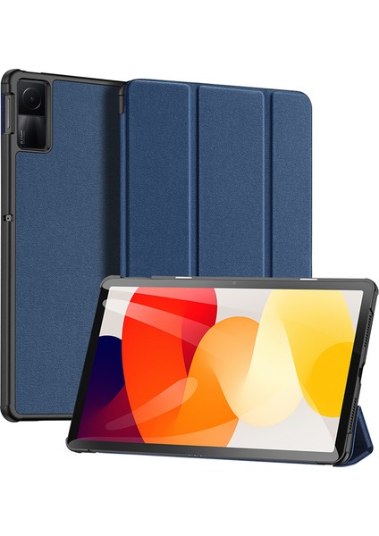 Xiaomi Redmi Pad Se Için Pu Deri Üç Katlı Stand Tablet Kılıfı (Yurt Dışından)