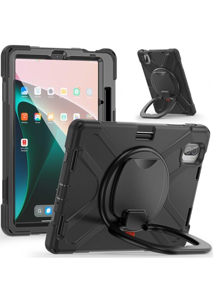 Xiaomi Pad 5 Için 11 Inç Pc Silikon El Kavrama Döner Tablet Kılıfı (Yurt Dışından)