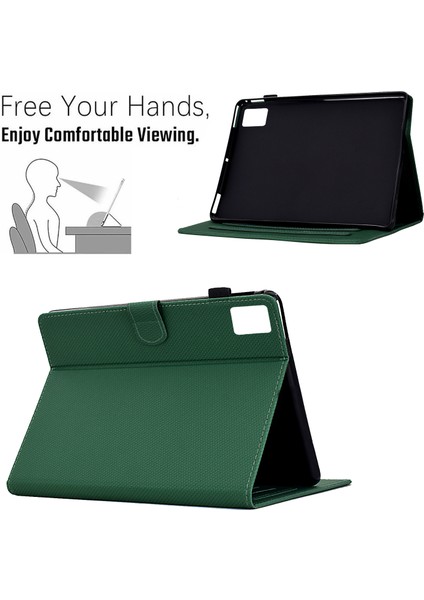 Xiaomi Redmi Pad Se Durumda Karbon Fiber Doku Pu Deri Standı Görünüm Tablet Kılıfı (Yurt Dışından)
