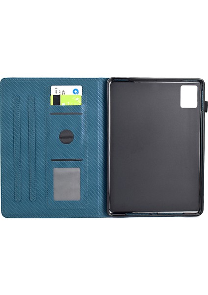 Xiaomi Redmi Pad Se Durumda Karbon Fiber Doku Pu Deri Standı Görünüm Safir Tablet Kılıfı (Yurt Dışından)