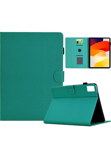 Xiaomi Redmi Pad Se Durumda Karbon Fiber Doku Pu Deri Standı Görünüm Tablet Kılıfı (Yurt Dışından)