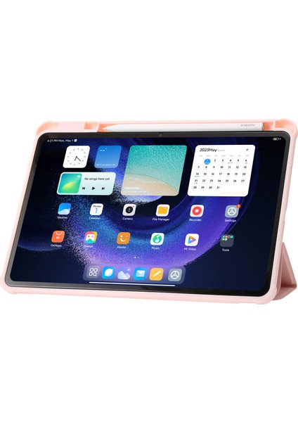 Xiaomi Pad 6 Pad 6 Pro Üç Katlı Standı Pu Deri Şeffaf Akrilik Tpu Akıllı Tablet Kılıfı (Yurt Dışından) fiyatları