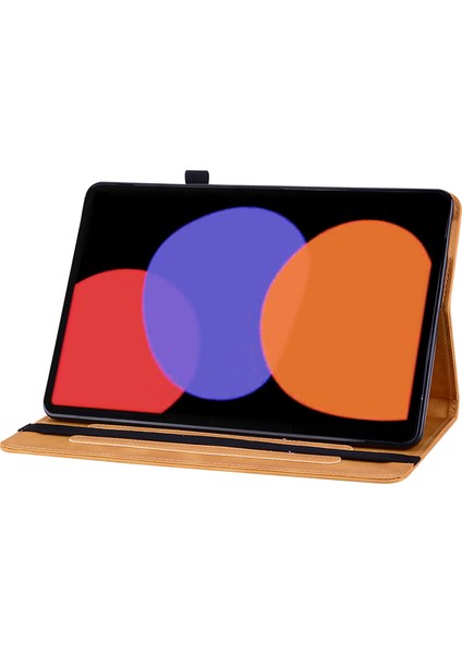 Xiaomi Pad 6 Otomatik Uyandırma ve Uyku Standı Deri Fermuarlı Cep Kart Yuvalı ile Tablet Kılıfı (Yurt Dışından)
