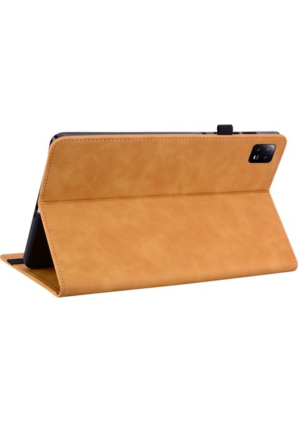 Xiaomi Pad 6 Otomatik Uyandırma ve Uyku Standı Deri Fermuarlı Cep Kart Yuvalı ile Tablet Kılıfı (Yurt Dışından)