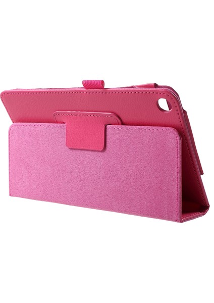 Litchi Doku Pu Deri Standı Koruyucu Için Xiaomi Mi Pad 4 Rose Tablet Kılıfı (Yurt Dışından)