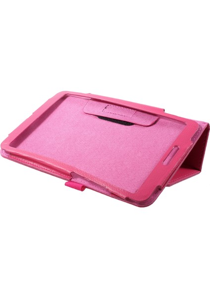 Litchi Doku Pu Deri Standı Koruyucu Için Xiaomi Mi Pad 4 Rose Tablet Kılıfı (Yurt Dışından)