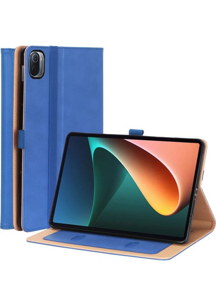 Xiaomi Pad 5 Için Iş Tarzı Pu Deri El Kayışı Tamı Kart Yuvalı Koruyucu Stand Tablet Kılıfı (Yurt Dışından)