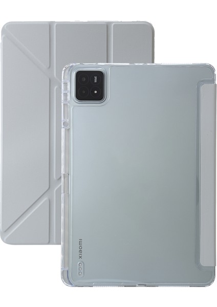 Xiaomi Pad 6s Pro 12.4 Origami Standı Tpu Akrilik Pu Deri Tablet Kılıfı (Yurt Dışından)