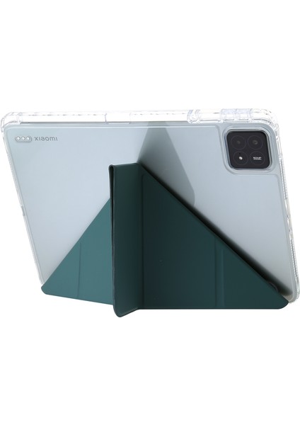 4u Sky Xiaomi Pad 6s Pro 12.4 Origami Standı Tpu Akrilik Pu Deri Tablet Kılıfı (Yurt Dışından)