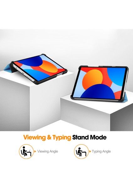 Xiaomi Redmi Pad Se Için Deri Standı Gök Tablet Kılıfı (Yurt Dışından)
