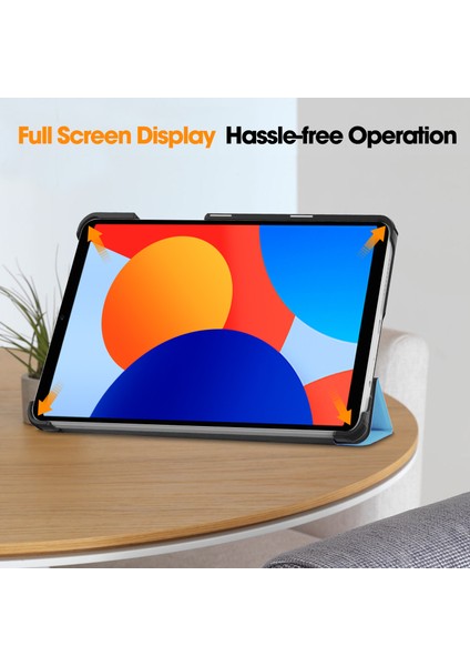 Xiaomi Redmi Pad Se Için Deri Standı Gök Tablet Kılıfı (Yurt Dışından)