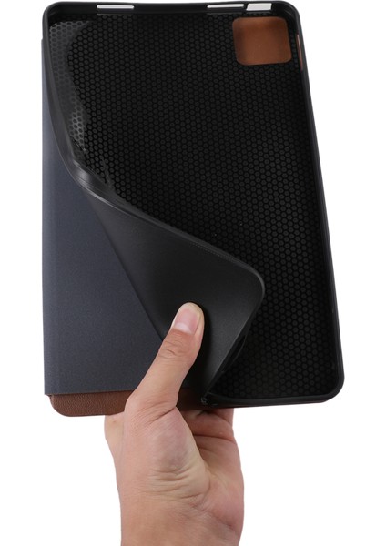 Xiaomi Pad 6 Deri Katlanabilir Stand Iç Yumuşak Tpu Tablet Kılıfı (Yurt Dışından)