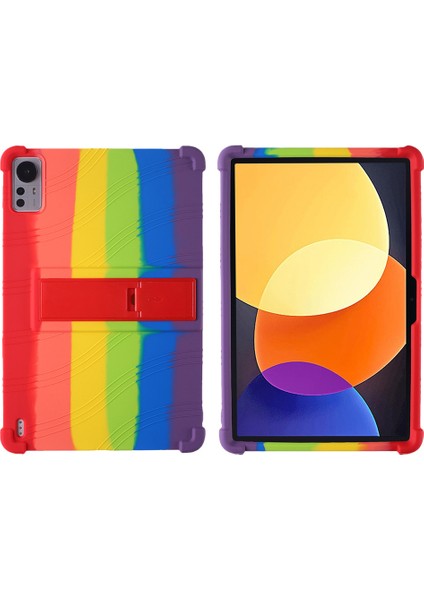 Xiaomi Pad 5 Pro 12.4 (2022) Için Koruyucu Pc Gökkuşağı Silikon Tablet Kılıfı (Yurt Dışından)