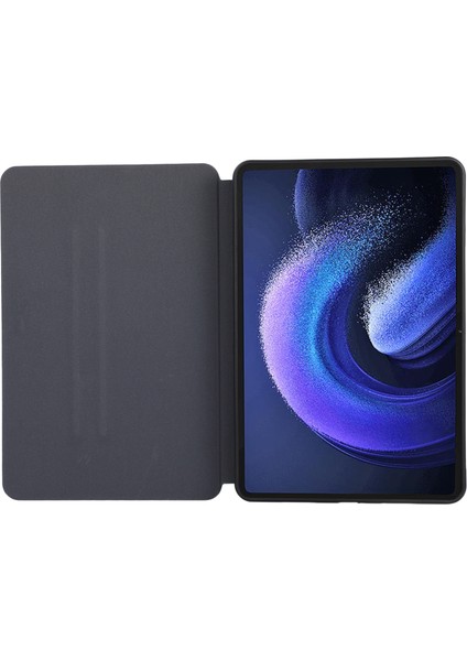 Xiaomi Pad 6 Deri Katlanabilir Stand Iç Yumuşak Tpu Tablet Kılıfı (Yurt Dışından)