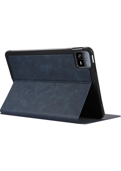 Xiaomi Pad 6 Deri Katlanabilir Stand Iç Yumuşak Tpu Tablet Kılıfı (Yurt Dışından)