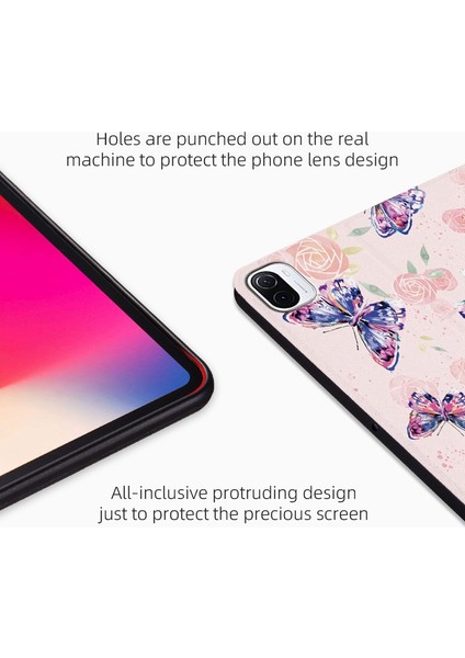 Xiaomi Pad 5 Için Baskılı Koruyucu Baskılı Standı Çiçek Çalı Tablet Kılıfı (Yurt Dışından) indirimleri