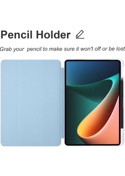 Xiaomi Pad 5 Pad 5 Pro Üç Katlı Stand Pu Deri Koruyucu Kalem Yuvası Tablet Kılıfı (Yurt Dışından) fiyatları