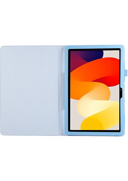 Xiaomi Redmi Pad Se Için Pu Deri Litchi Doku Ikiye Katlanmış Standı Tablet Kılıfı (Yurt Dışından)