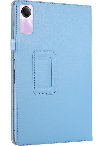Xiaomi Redmi Pad Se Için Pu Deri Litchi Doku Ikiye Katlanmış Standı Tablet Kılıfı (Yurt Dışından)