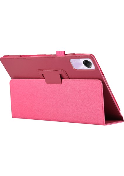 Xiaomi Redmi Için Pad Se Pu Deri Litchi Doku Ikiye Katlanmış Standı Tablet Kılıfı (Yurt Dışından)