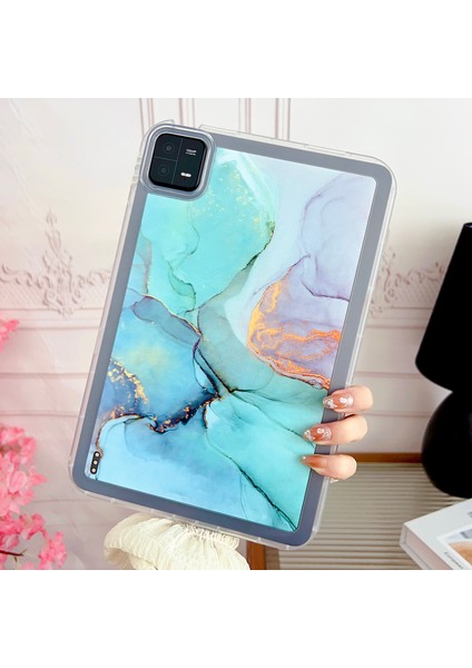 Xiaomi Pad 6 Mermer Desen Baskı Yumuşak Tpu Tablet Kılıfı (Yurt Dışından)