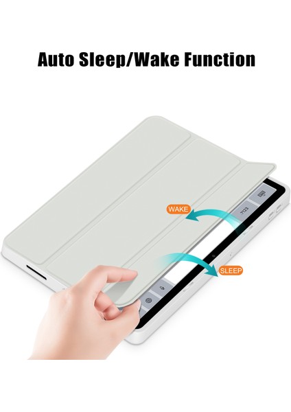 Xiaomi Redmi Pad Se Için Üç Katlı Stand Akıllı Deri Tpu Akrilik Kalem Yuvası Tablet Kılıfı (Yurt Dışından) fırsatları