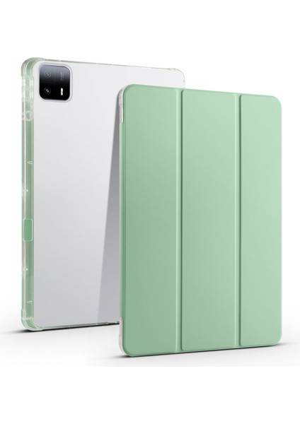 Xiaomi Pad 6 Max 14 Üç Katlı Standı Temizle Arka Kalem Yuvası Tablet Kılıfı (Yurt Dışından)
