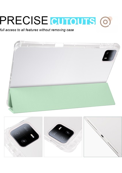 Xiaomi Pad 6 Max 14 Üç Katlı Standı Temizle Arka Kalem Yuvası Tablet Kılıfı (Yurt Dışından) fırsatları