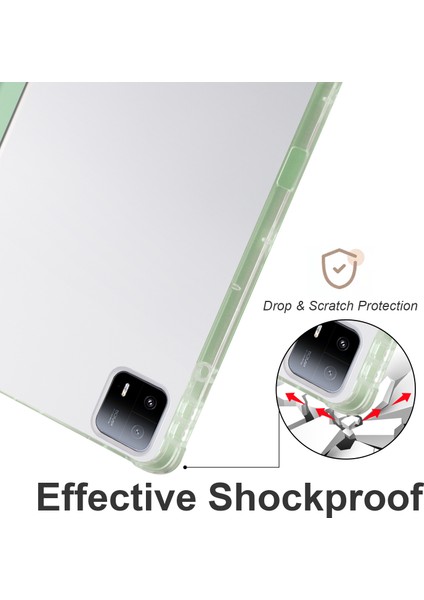 Xiaomi Pad 6 Max 14 Üç Katlı Standı Temizle Arka Kalem Yuvası Tablet Kılıfı (Yurt Dışından) indirimleri