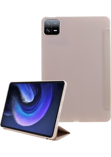Xiaomi Pad 6 Pad 6 Pro Üç Katlı Stand Pu Deri Petek Doku Otomatik Uyandırma Uyku Akıllı Tablet Kılıfı (Yurt Dışından)