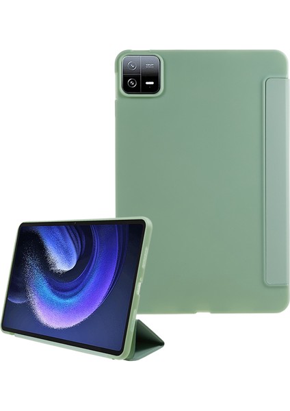 Xiaomi Pad 6 Üç Katlı Standı Pu Deri Petek Doku Otomatik Uyandırma Uyku Akıllı Tablet Kılıfı (Yurt Dışından)