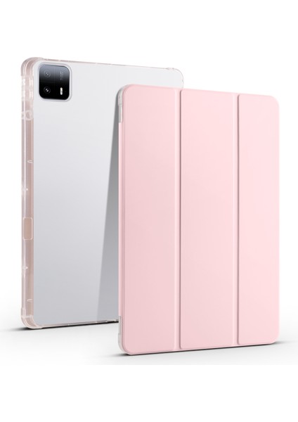 Xiaomi Pad 6 Max 14 Üç Katlı Standı Temizle Arka Kalem Yuvası Tablet Kılıfı (Yurt Dışından)