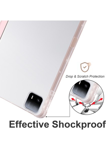 Xiaomi Pad 6 Max 14 Üç Katlı Standı Temizle Arka Kalem Yuvası Tablet Kılıfı (Yurt Dışından) indirimleri