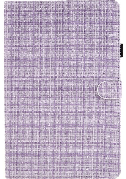 Xiaomi Redmi Için Pad Dokuma Izgara Desenli Pu Deri Çevirme Standı Dokuma Tablet Kılıfı (Yurt Dışından) modelleri