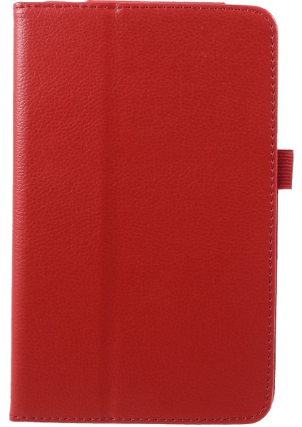 Litchi Doku Pu Deri Xiaomi Mi Pad 4 Red Için Standı Tablet Kılıfı (Yurt Dışından)