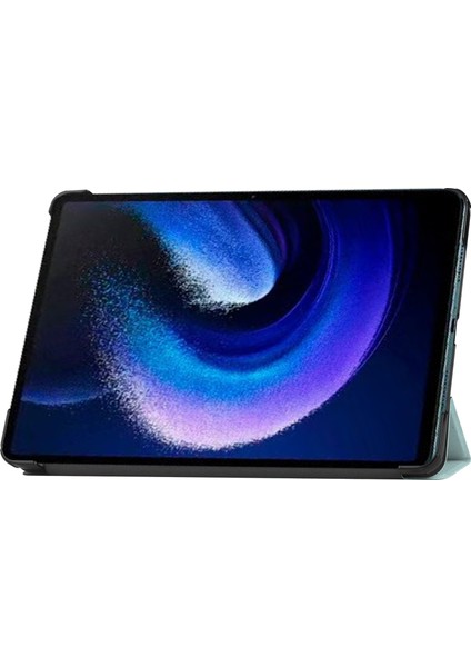 Xiaomi Pad 6 Pad 6 Pro Pu Deri Üç Katlı Stand Desen Baskı Otomatik Uyandırma Tablet Kılıfı (Yurt Dışından) modelleri