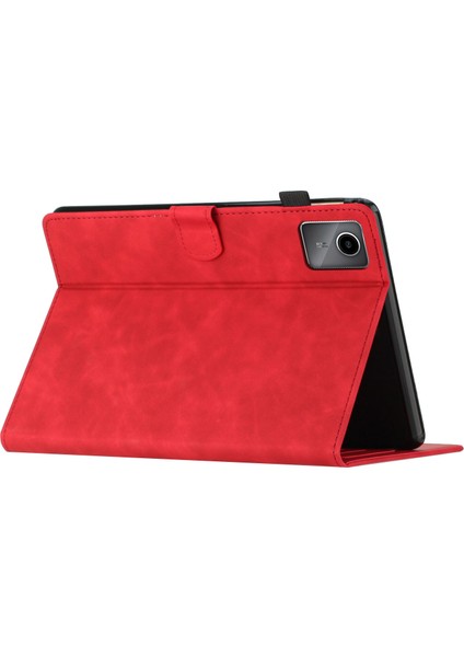 Xiaomi Redmi Pad Se Için Kart Yuvalı Deri Hindistan Cevizi Ağacı Desen Tablet Kılıfı (Yurt Dışından)