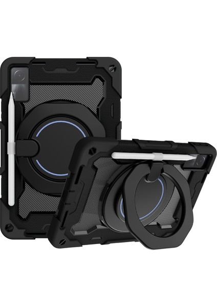 Xiaomi Redmi Pad Için 10.6 Inç Şok Emici Silikon Pc Koruyucu Döner Kolu Kalem Tutucu Tablet Kılıfı (Yurt Dışından)