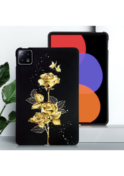 Xiaomi Pad 6 Için Tpu Desen Baskı Ince Koruyucu Tablet Kılıfı (Yurt Dışından)