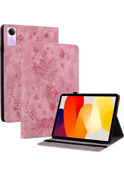 Xiaomi Redmi Pad Se Pu Deri Baskılı Kart Tutucu Tablet Kılıfı (Yurt Dışından)