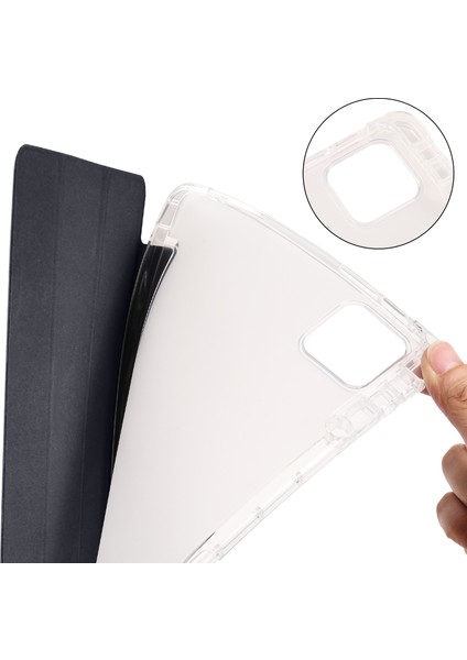 Xiaomi Pad 6 Pad 6 Pro Üç Katlı Stand Pu Deri Şeffaf Arka Kalem Yuvası Tablet Kılıfı (Yurt Dışından) indirimleri