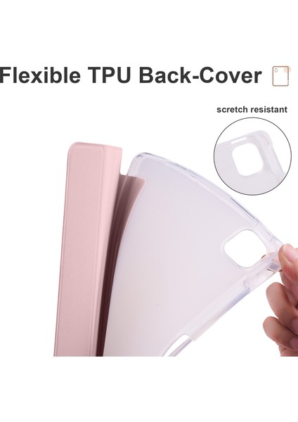 Xiaomi Pad 5 Pad 5 Pro Üç Katlı Standı Pu Deri Koruyucu Kalem Yuvası Tablet Kılıfı (Yurt Dışından) indirimleri