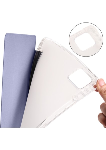 Xiaomi Pad 6 Pad 6 Pro Üç Katlı Stand Pu Deri Şeffaf Arka Kalem Yuvası Tablet Kılıfı (Yurt Dışından) indirimleri