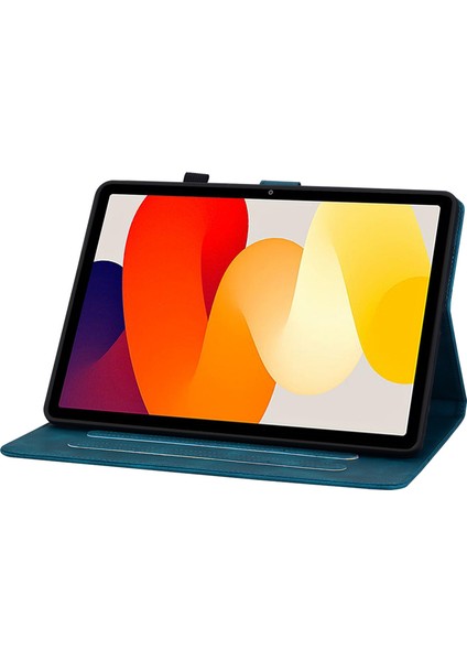 Xiaomi Redmi Pad Se Zambak Çiçeği Pu Deri Folio Kart Tutucu Tablet Kılıfı (Yurt Dışından)