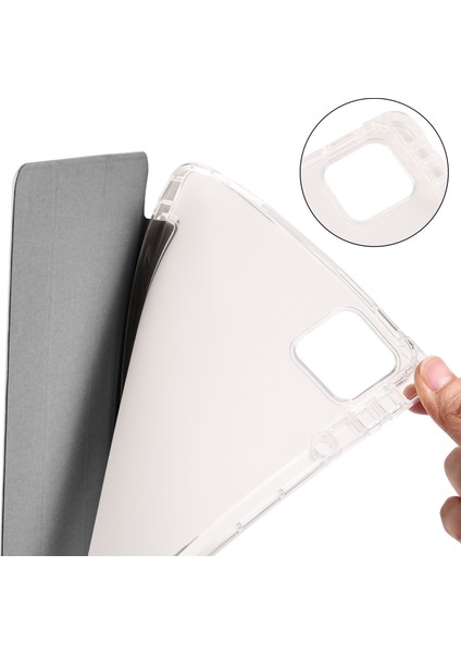 Xiaomi Pad 6 Pad 6 Pro Üç Katlı Stand Pu Deri Şeffaf Arka Kalem Yuvası Tablet Kılıfı (Yurt Dışından) indirimleri