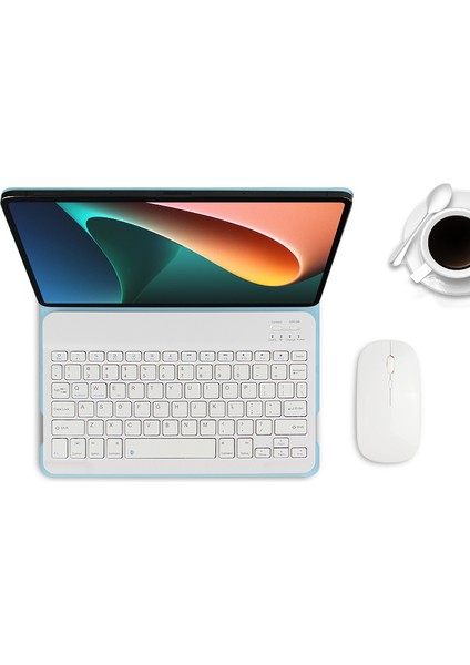 Xiaomi Pad 5 Pad 5 Pro Için Tooth Klavyeli Manyetik Emilmiş Deri Tablet Kılıfı (Yurt Dışından)