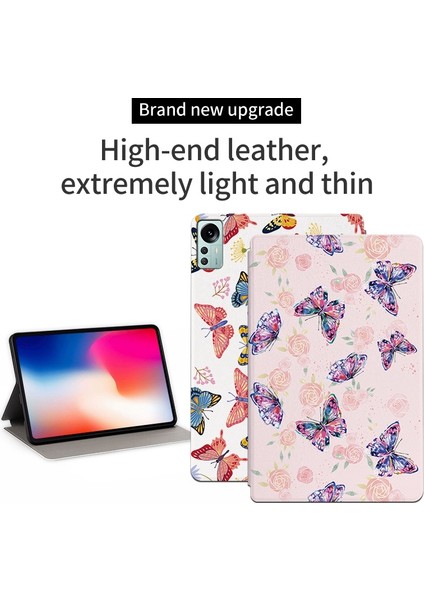 Xiaomi Pad 5 Pro 12.4 (2022) Baskılı Stand Phantom Koruyucu Tablet Kılıfı (Yurt Dışından)