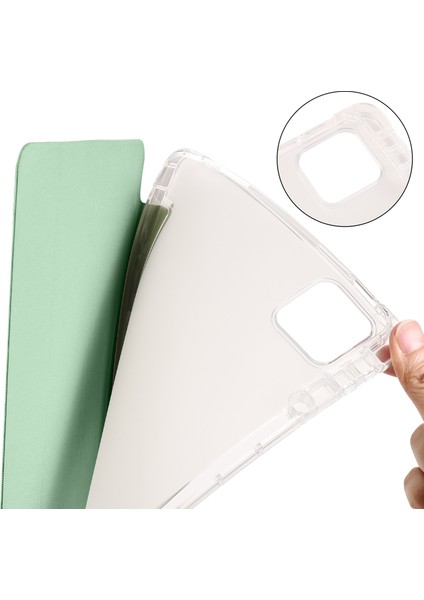 Xiaomi Pad 6 Pad 6 Pro Üç Katlı Stand Pu Deri Şeffaf Arka Kalem Yuvası Tablet Kılıfı (Yurt Dışından) indirimleri